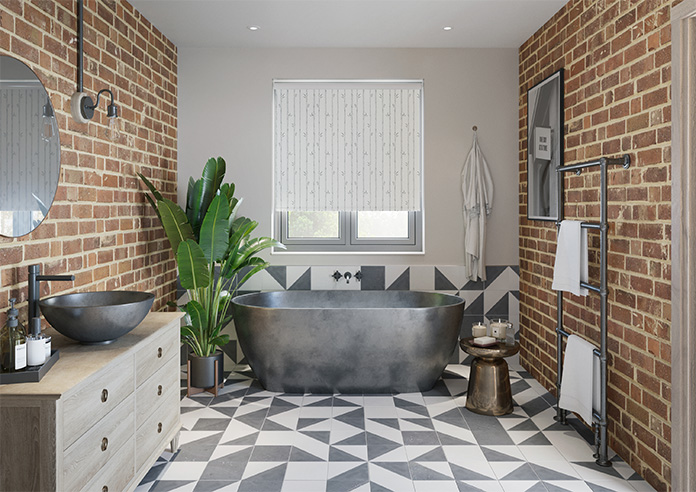 Bamboo Stripe, Smoke Grey - Twist&Fit Roller Blind - Image 8
